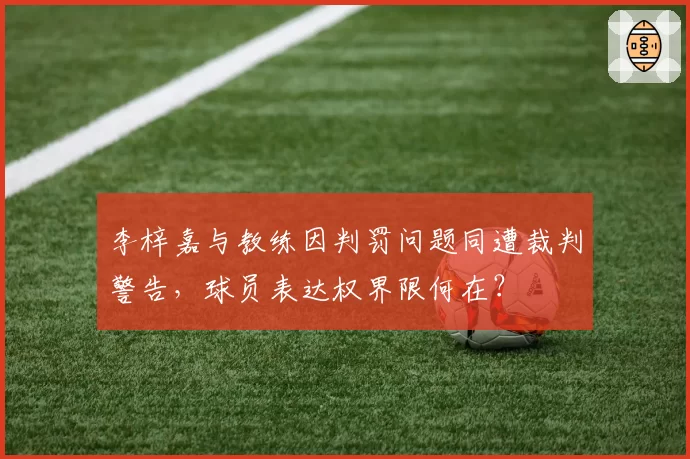 李梓嘉与教练因判罚问题同遭裁判警告，球员表达权界限何在？